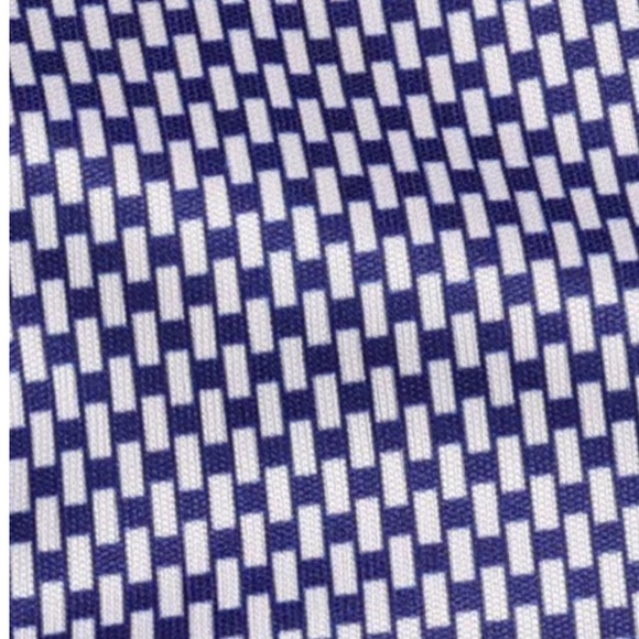 NWOT Collars & Co. Vantage Blue White Relaxed Flex Polo in Size Large - Picture 2 of 7